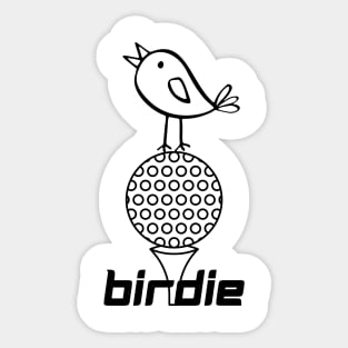 Funny Golf Pun Doodle Graphic Tee Sticker